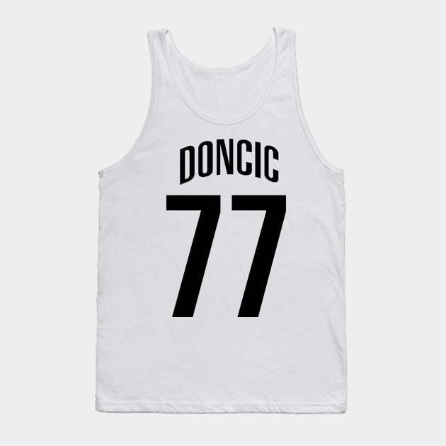 Dallas Doncic 77 Tank Top by Cabello's